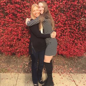 Black and White Striped Dress